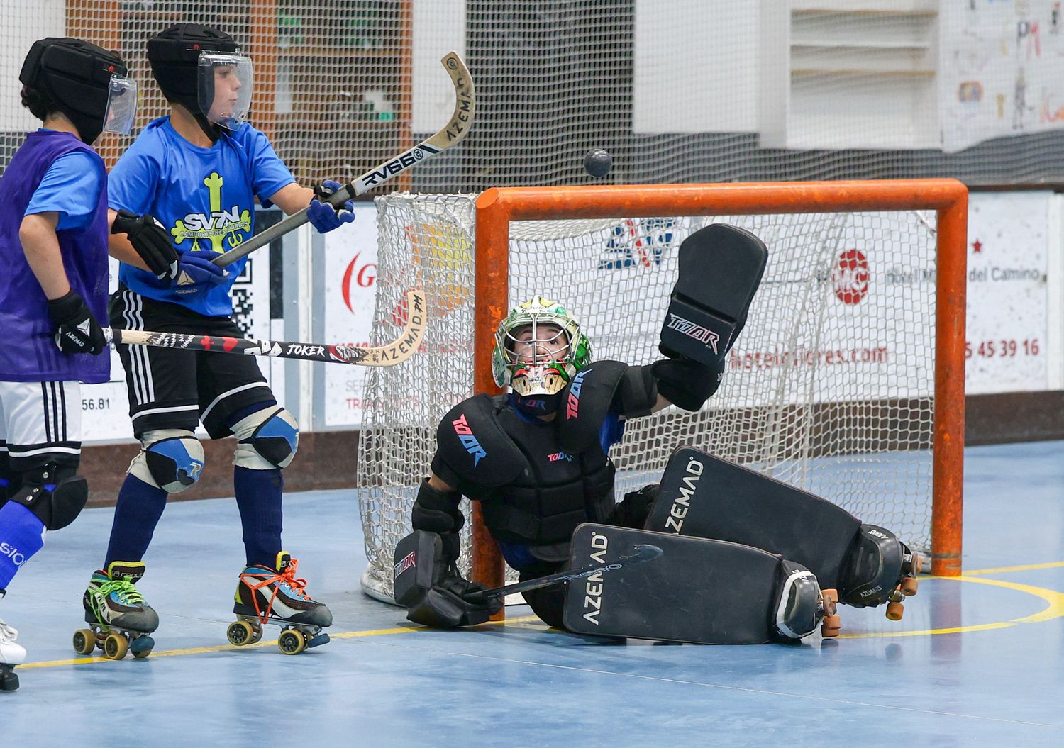 Partido de hockey patines